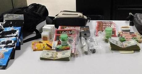 Police said officers stopped a car after allegedly spotting a ?street level drug transaction? near the intersections of West Main and Morton streets. The transaction was for the sale of a chocolate bar with 300 milligrams of THC, the psychoactive compound of marijuana, police said. 
