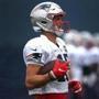 Foxborough, MA - 9/13/2018 - New England Patriots wide receiver Chris Hogan (15) at New England Patriots practice at Gillette Stadium in Foxborough. - (Barry Chin/Globe Staff), Section: Sports, Reporter: Ben Volin, Topic: 14Patriots, LOID: 8.4.3128084960.