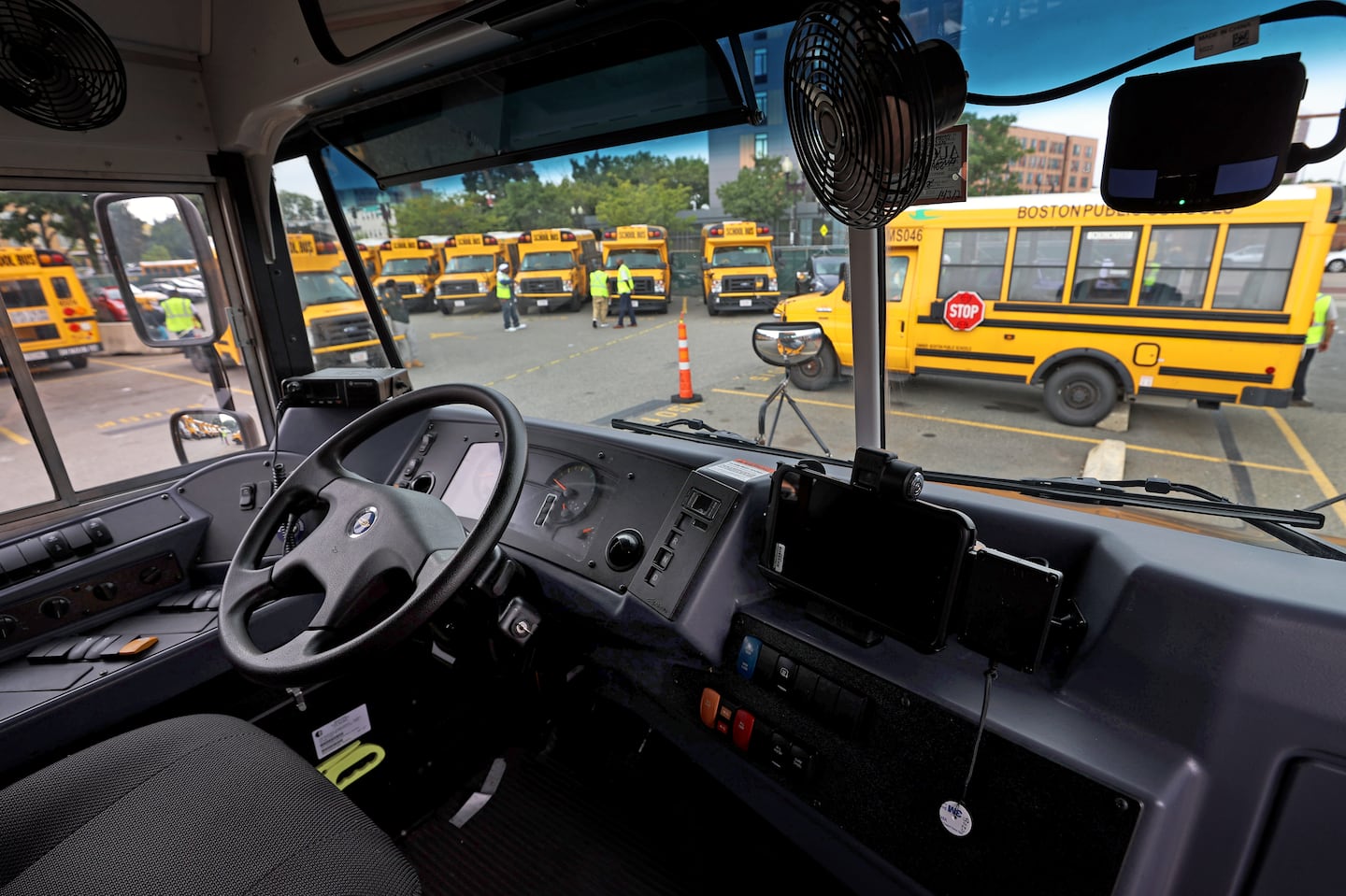 Improving the on-time performance of Boston school buses will be one of the district's top priorities for the new school year under a district improvement plan with the state.