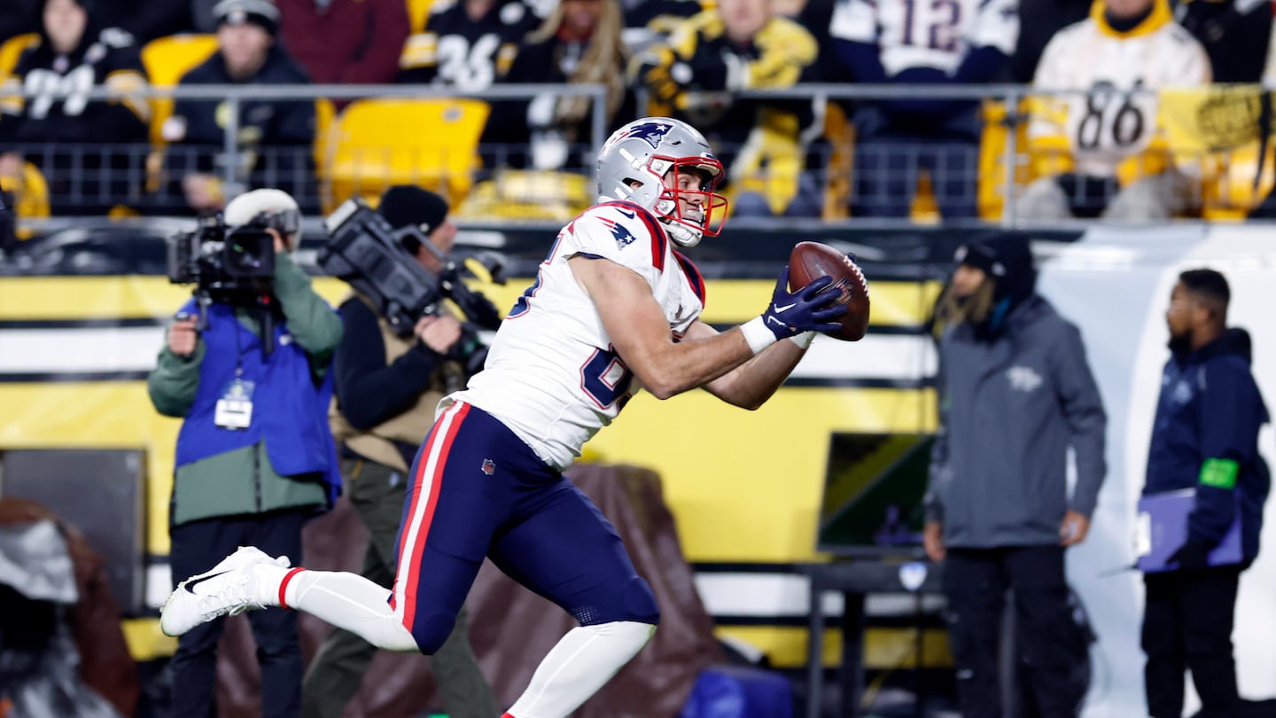 Hunter Henry (above) is a big, inviting target for Jacoby Brissett, and that's why the tight end will lead the Patriots in receptions.