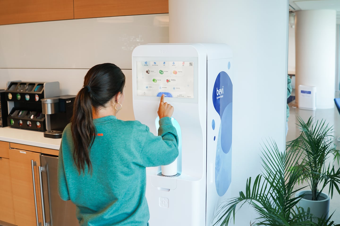 The flagship Bevi water dispenser, called the Standup.