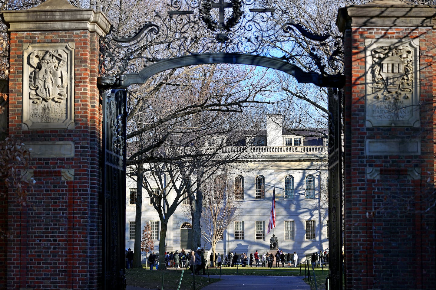 The entrance to Harvard Yard on Harvard's campus.