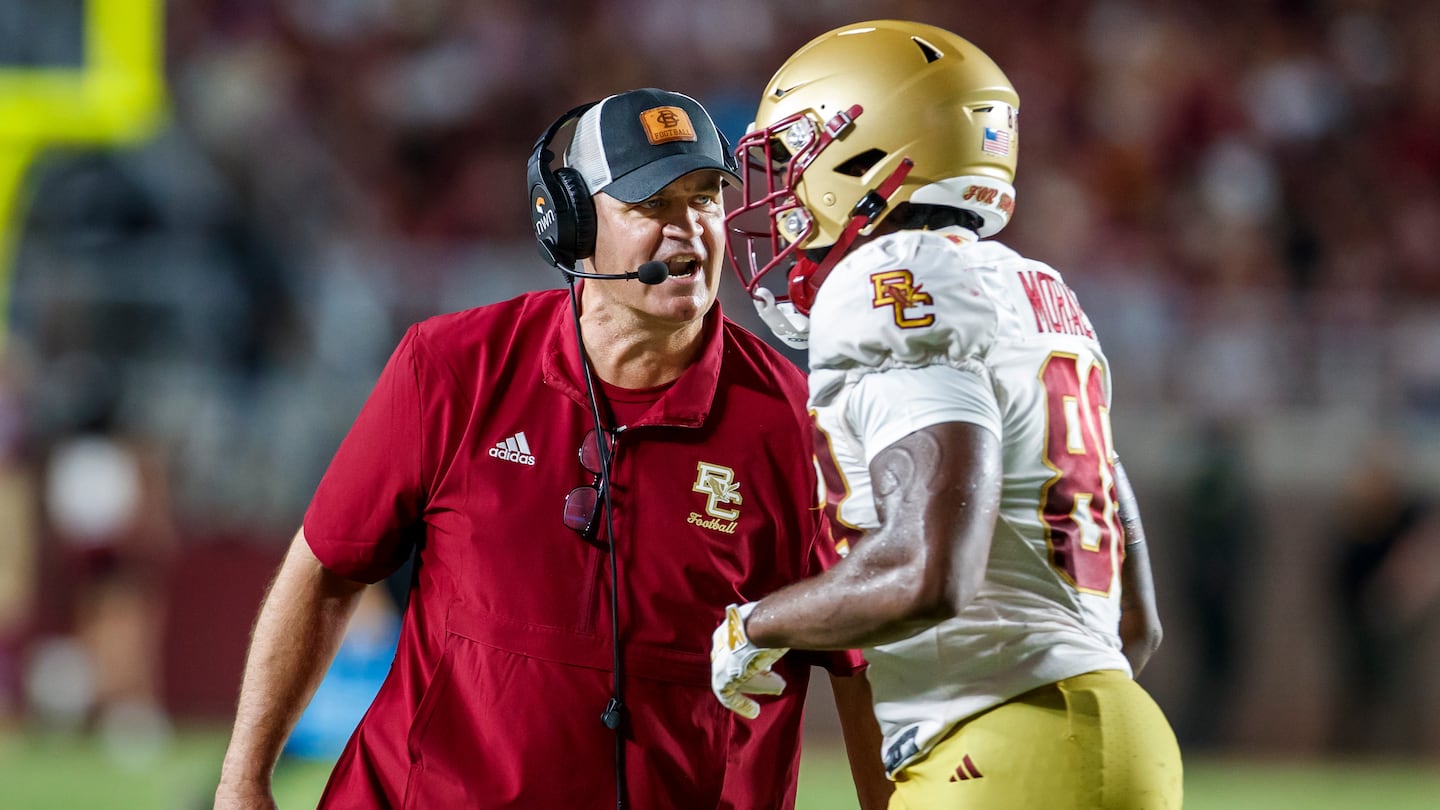 In his first game as BC football coach, Bill O'Brien's Eagles beat then-No. 10 Florida State, 28-13.