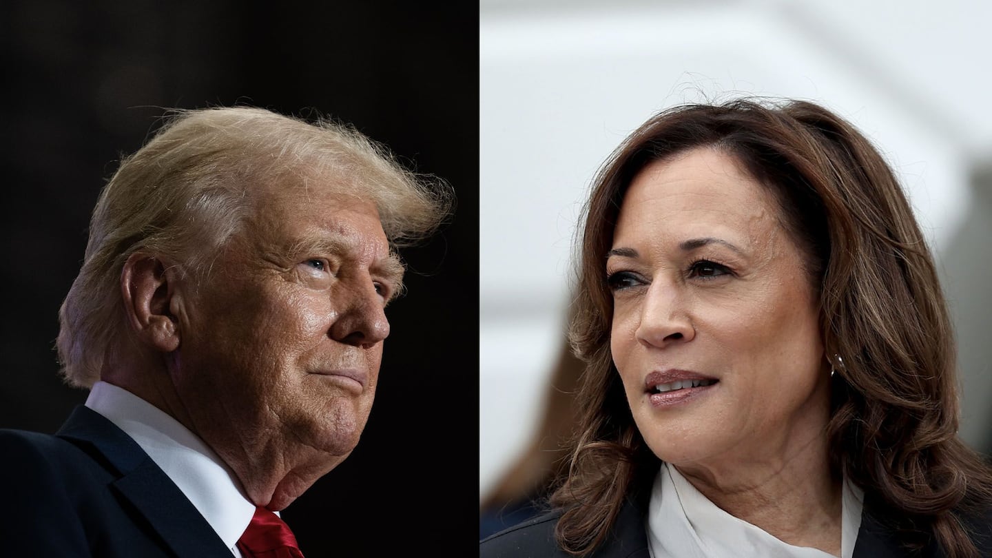 Donald Trump and Kamala Harris