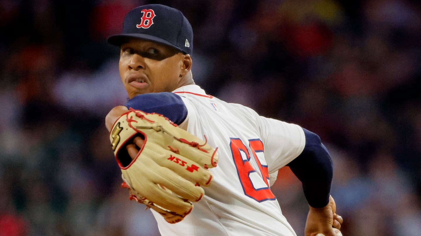 Red Sox starter Brayan Bello battled through a rough fourth inning, when he walked three Orioles and hit another, but ended up pitching into the sixth and earning his 13th win of the campaign Monday night at Fenway Park.