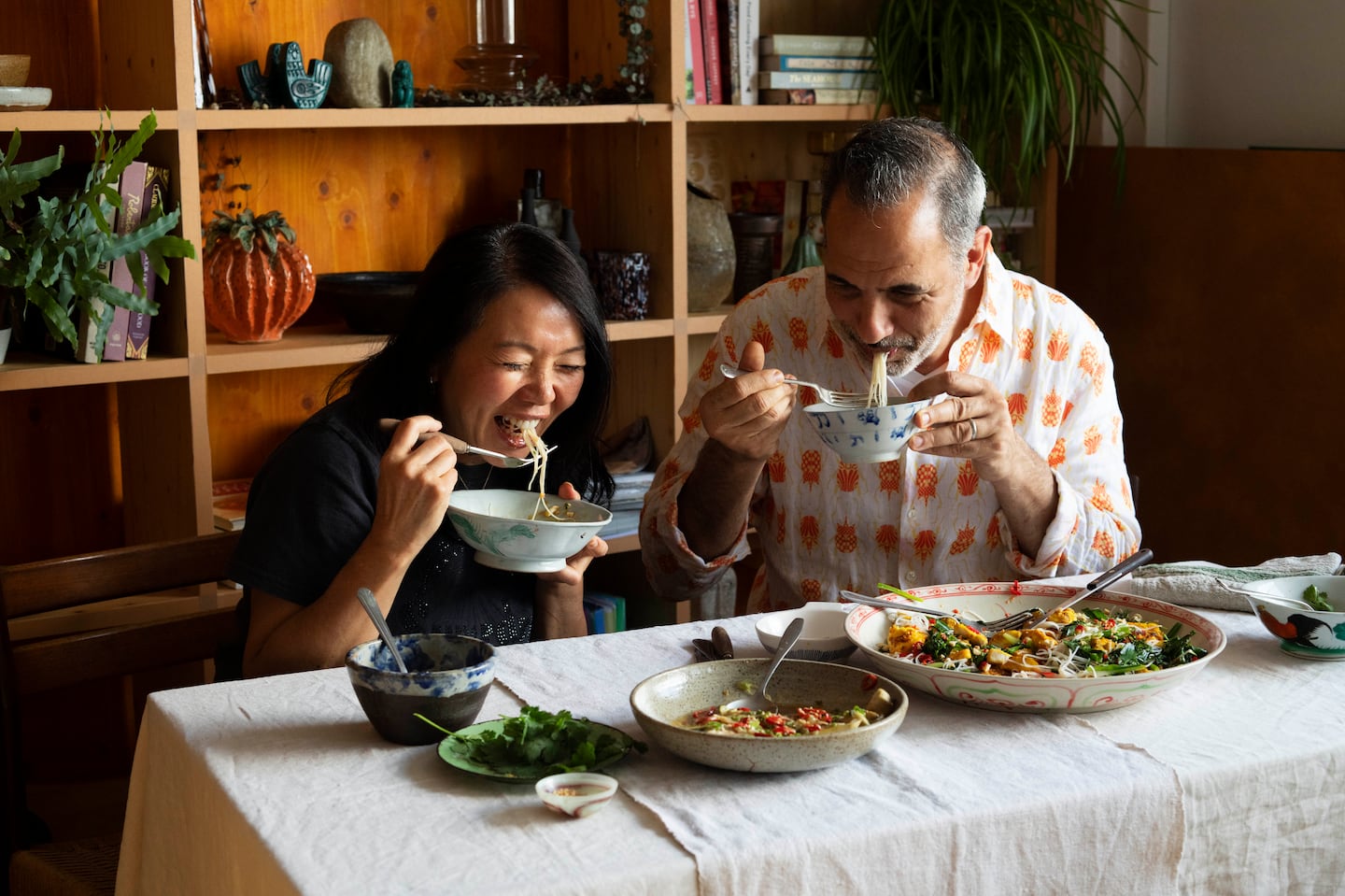 Yotam Ottolenghi and "Comfort" co-author Helen Goh.