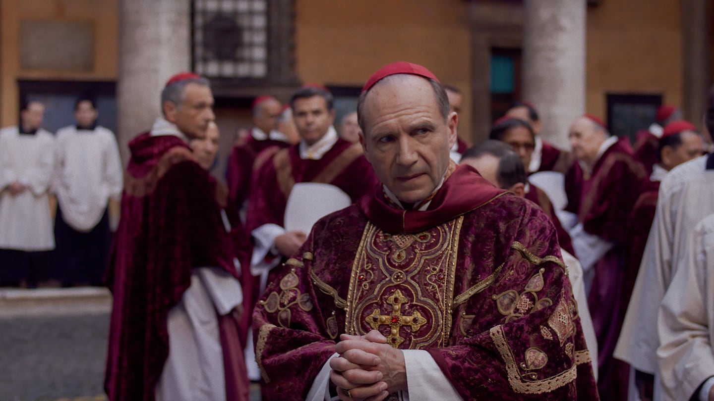 Ralph Fiennes stars as Cardinal Lawrence in director Edward Berger's "Conclave."