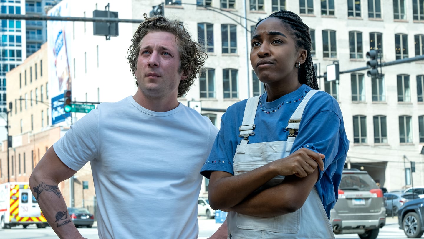 Jeremy Allen White and Ayo Edebiri in "The Bear."