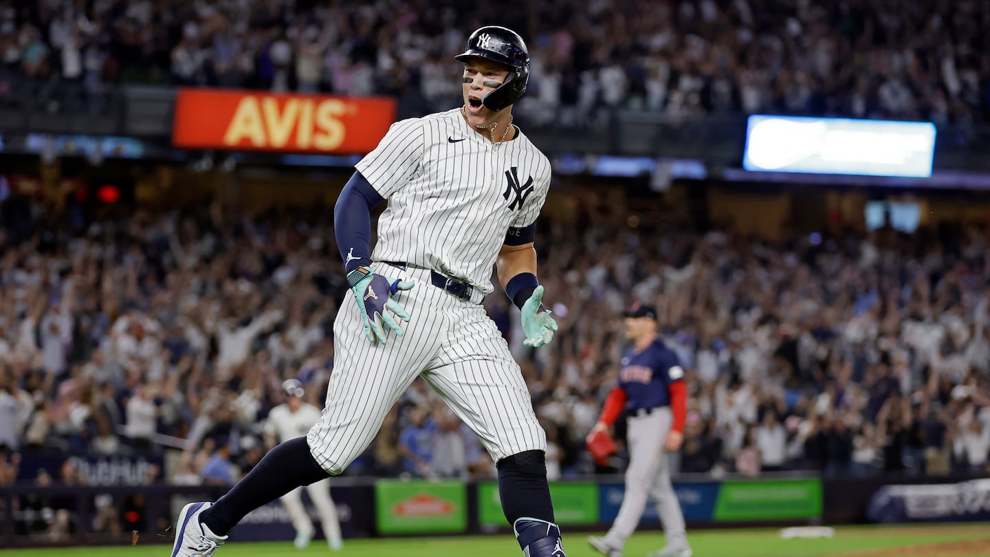 Aaron Judge provided one of the signature moments at Yankee Stadium this season with his seventh-inning go-ahead grand slam.