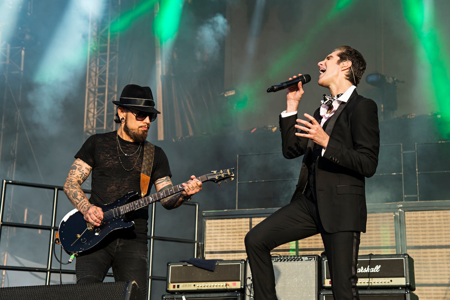 Dave Navarro, left, and Perry Farrell of Jane's Addiction performed in 2017 in San Diego.