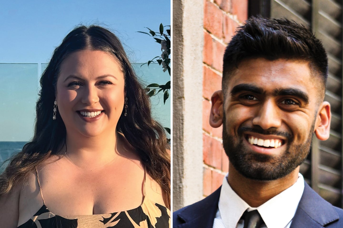 This week's daters: Erin and Sheshank.