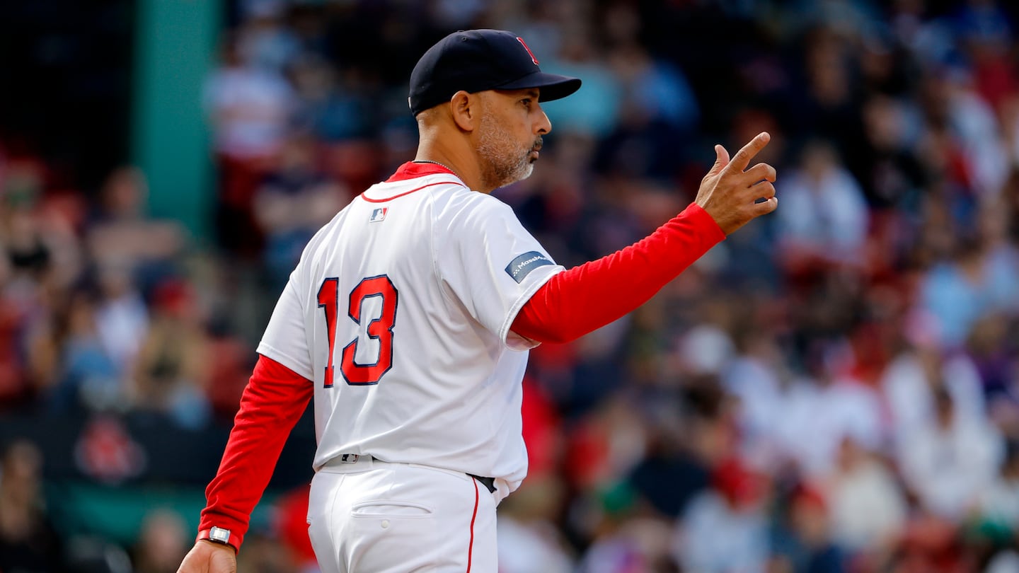 Alex Cora hopes to get the Red Sox to finish with a winning record for the first time since 2021.