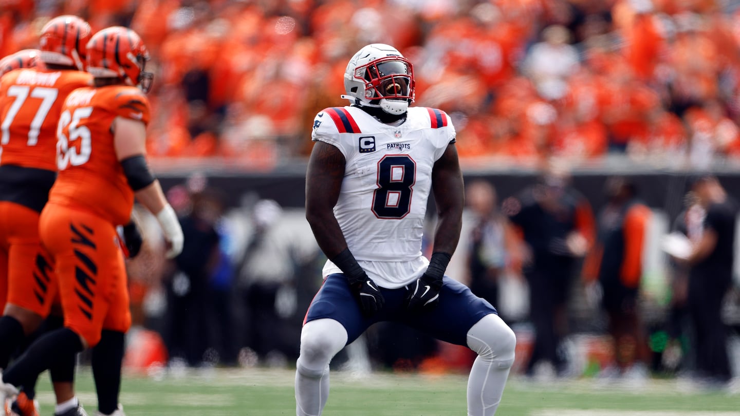 Ja'Whaun Bentley had 13 tackles in the season-opening win at Cincinnati, twice as many as any other Patriots defender.