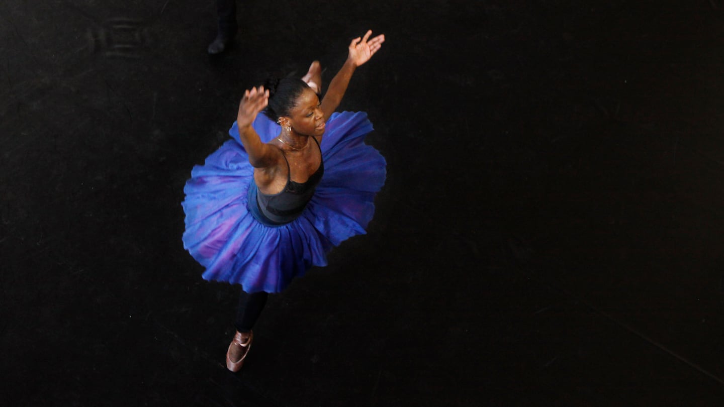 Dancer Michaela DePrince rehearsed for her lead role in Le Corsaire in Johannesburg in 2012.