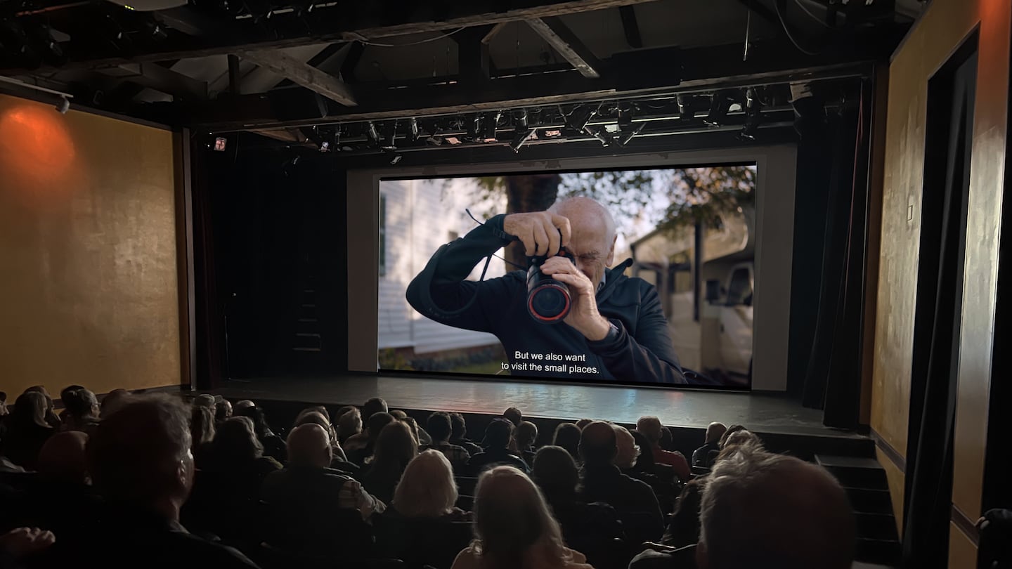 The crowd at the Firehouse Center for the Arts during a 2023 Newburyport Documentary Film Festival screening.