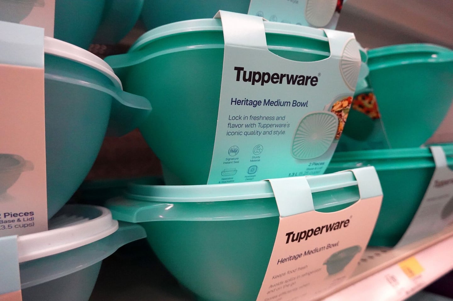 Tupperware products are offered for sale at a retail store on April 10, 2023 in Chicago, Illinois.