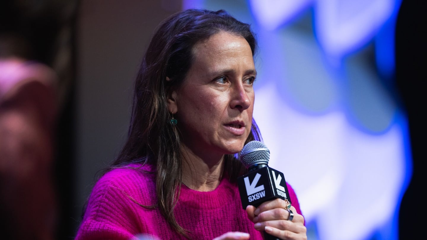 Anne Wojcicki, co-founder and chief executive officer of 23andme Inc., during the South by Southwest (SXSW) festival in Austin, Texas, US, on Friday, March 10, 2023.