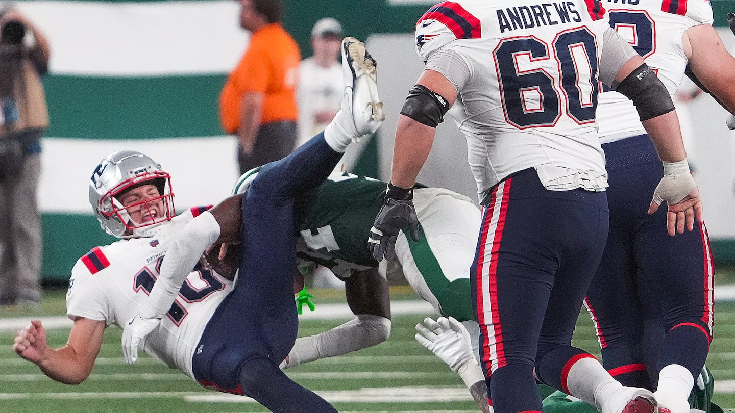 The Patriots never had much of a chance against a stifling Jets defense.