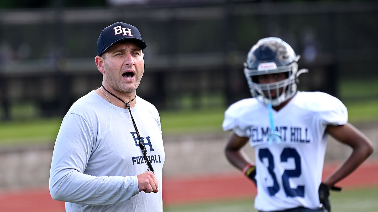 Anthony Fucillo directed Belmont Hill to a 7-2 record, and a NEPSAC Bowl, in his first season as coach.