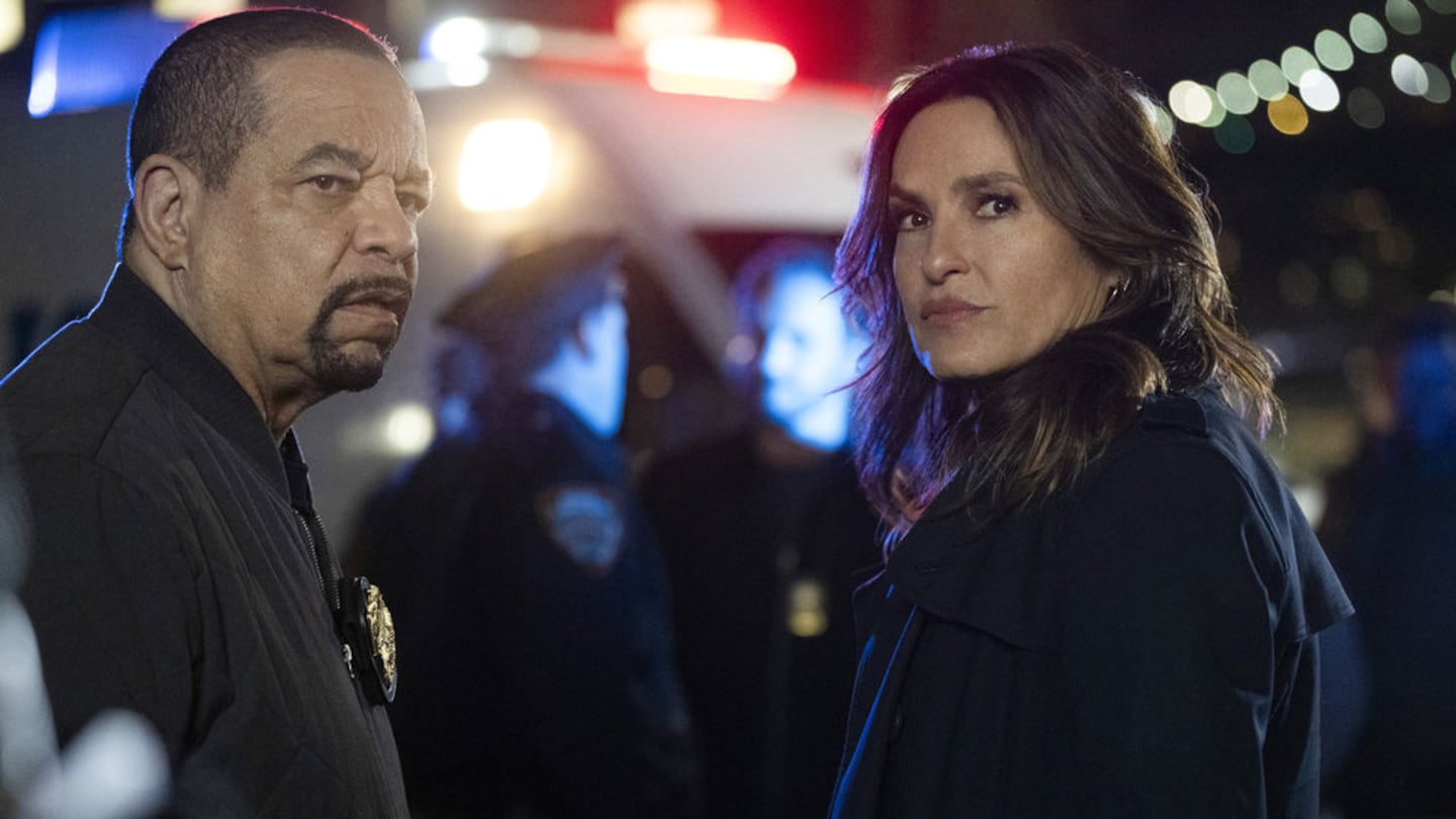 From left: Ice T as Sgt. Odafin "Fin" Tutuola, Mariska Hargitay as Captain Olivia Benson on "Law & Order: Special Victims Unit." A "Law & Order" fan experience comes to Boston next month.