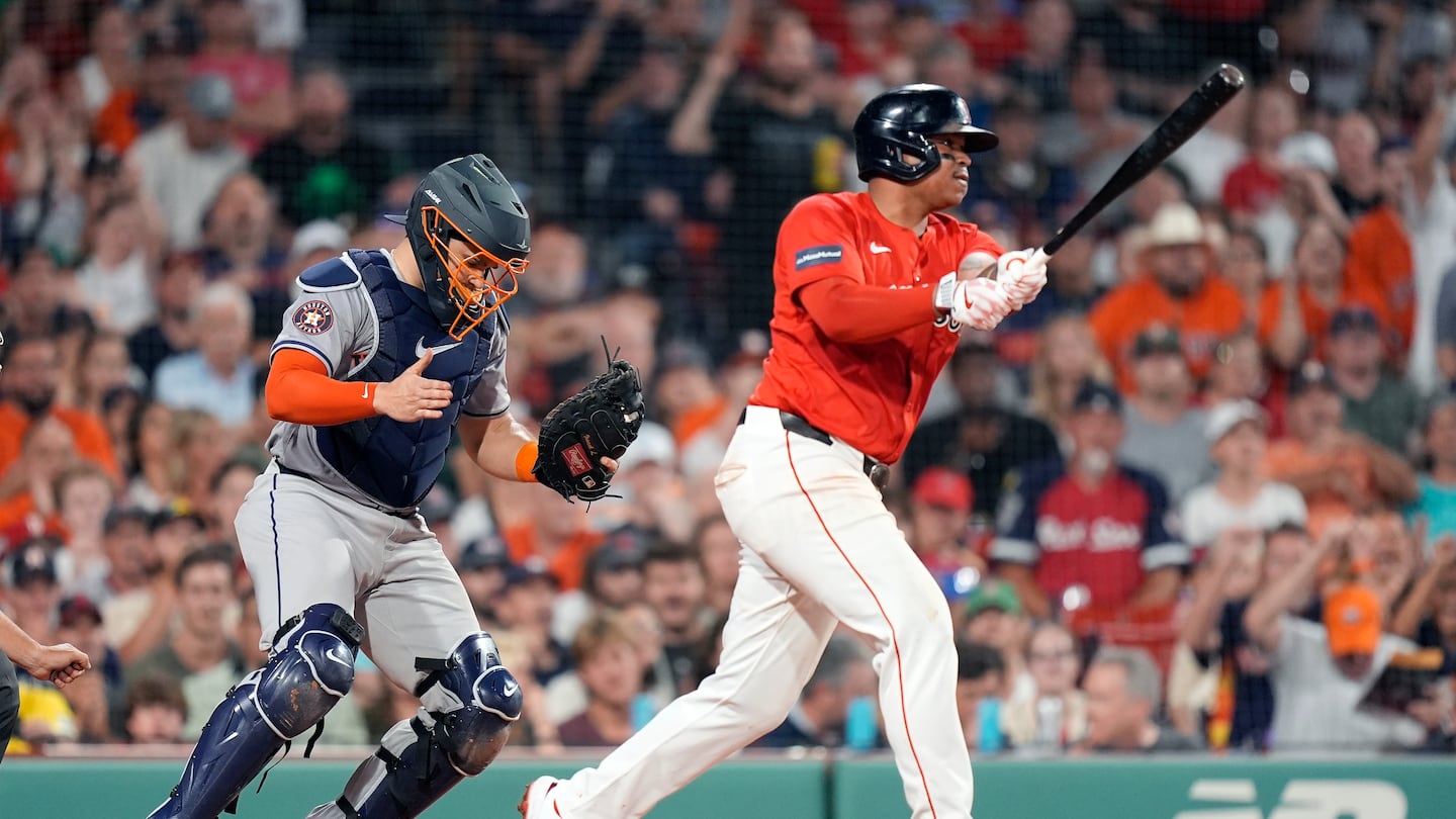 Rafael Devers has been struggling with a pair of injured shoulders, and it has shown since August as his batting numbers have shrunk dramatically.