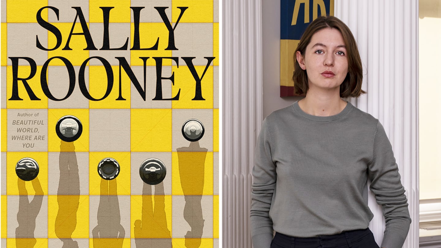 The cover to “Intermezzo” and author Sally Rooney.