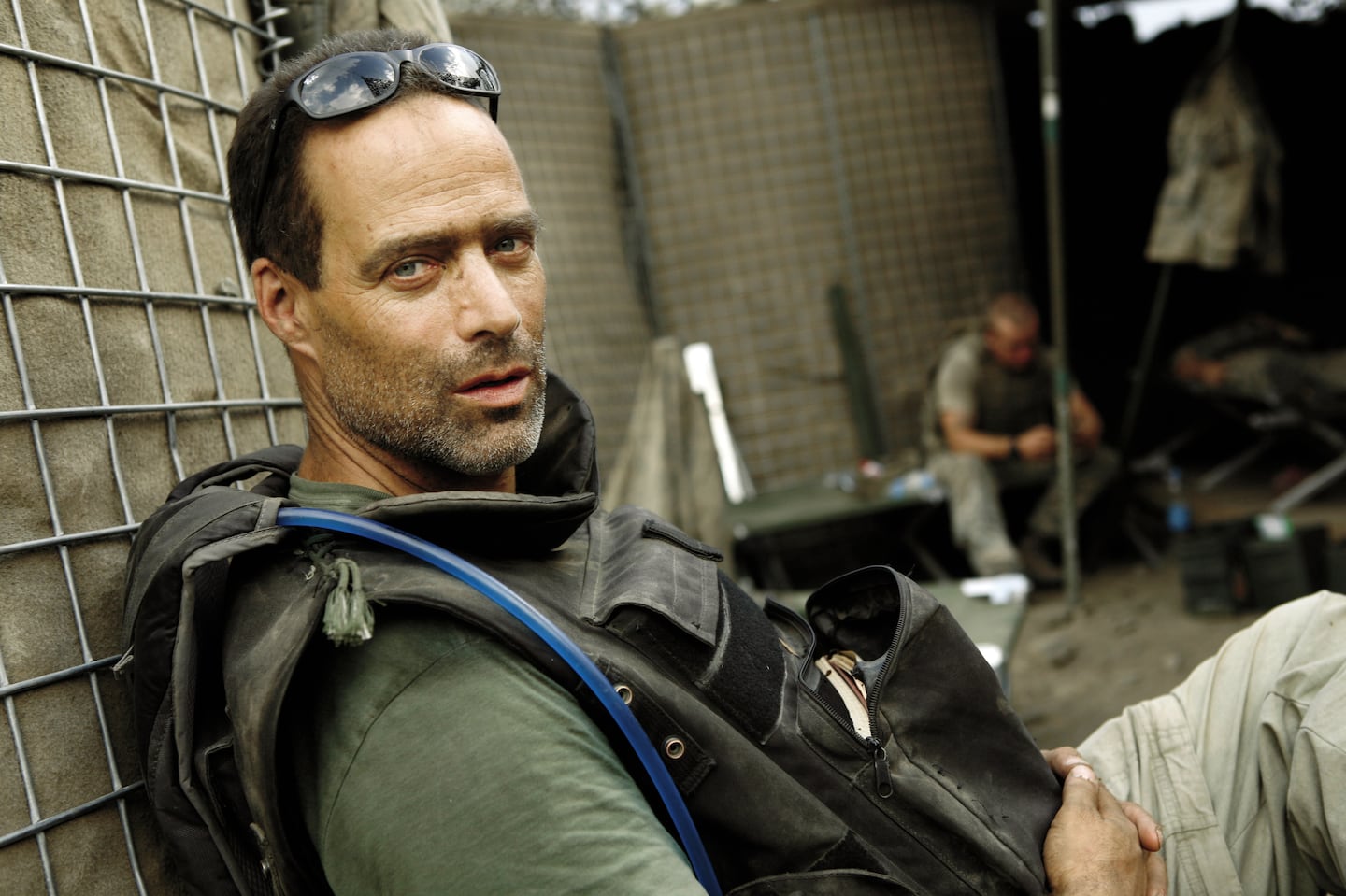 Sebastian Junger in the 2014 documentary film "Korengal," which he directed.