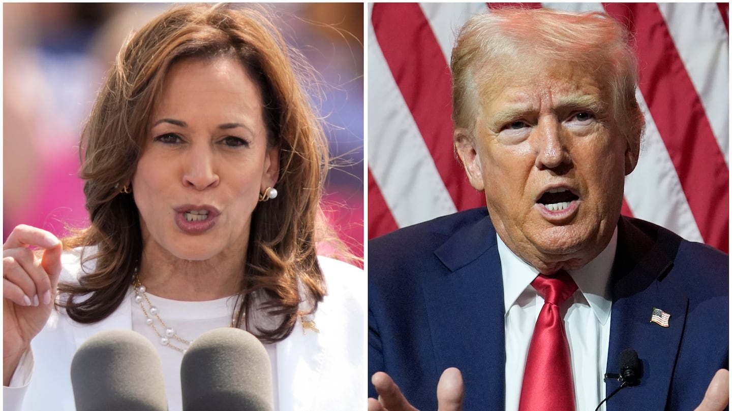 Vice President Kamala Harris and former president Donald Trump.