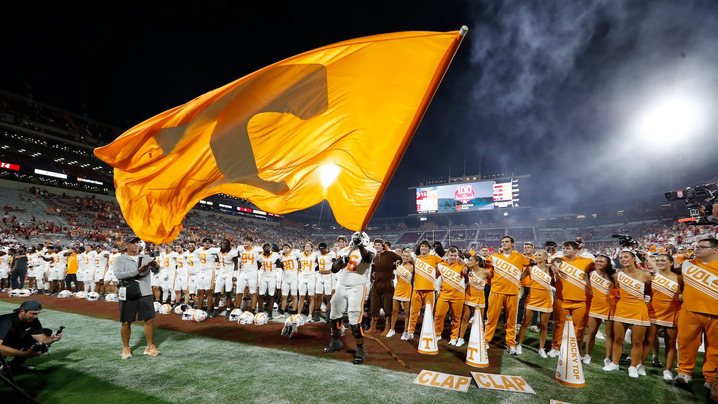 After topping Oklahoma, Tennessee has risen into the top five.