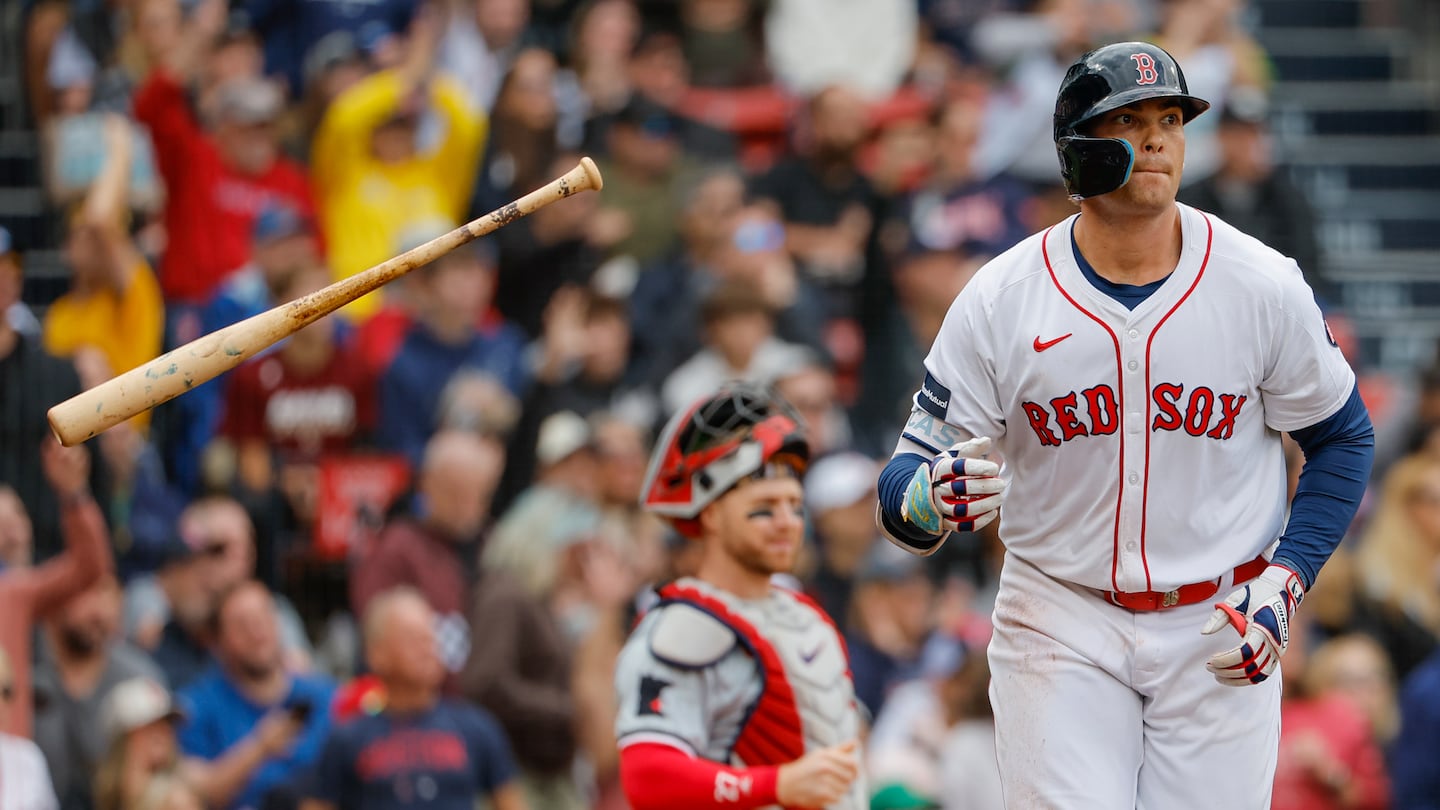 Triston Casas had himself a day with three home runs and seven RBIs in the opening game of a split doubleheader against the Twins on Sunday.