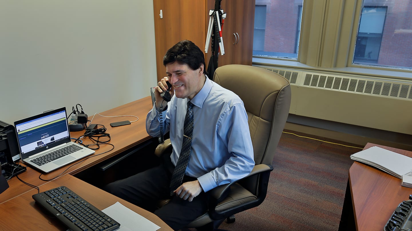 John Oliveira, the new commissioner of the Massachusetts Commission for the Blind.