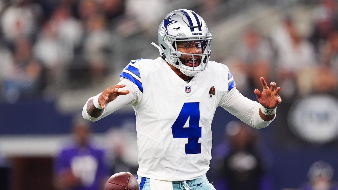 Dak Prescott and the Cowboys dropped the ball early Sunday, mustering just two field goals from their first eight drives before a late touchdown frenzy.