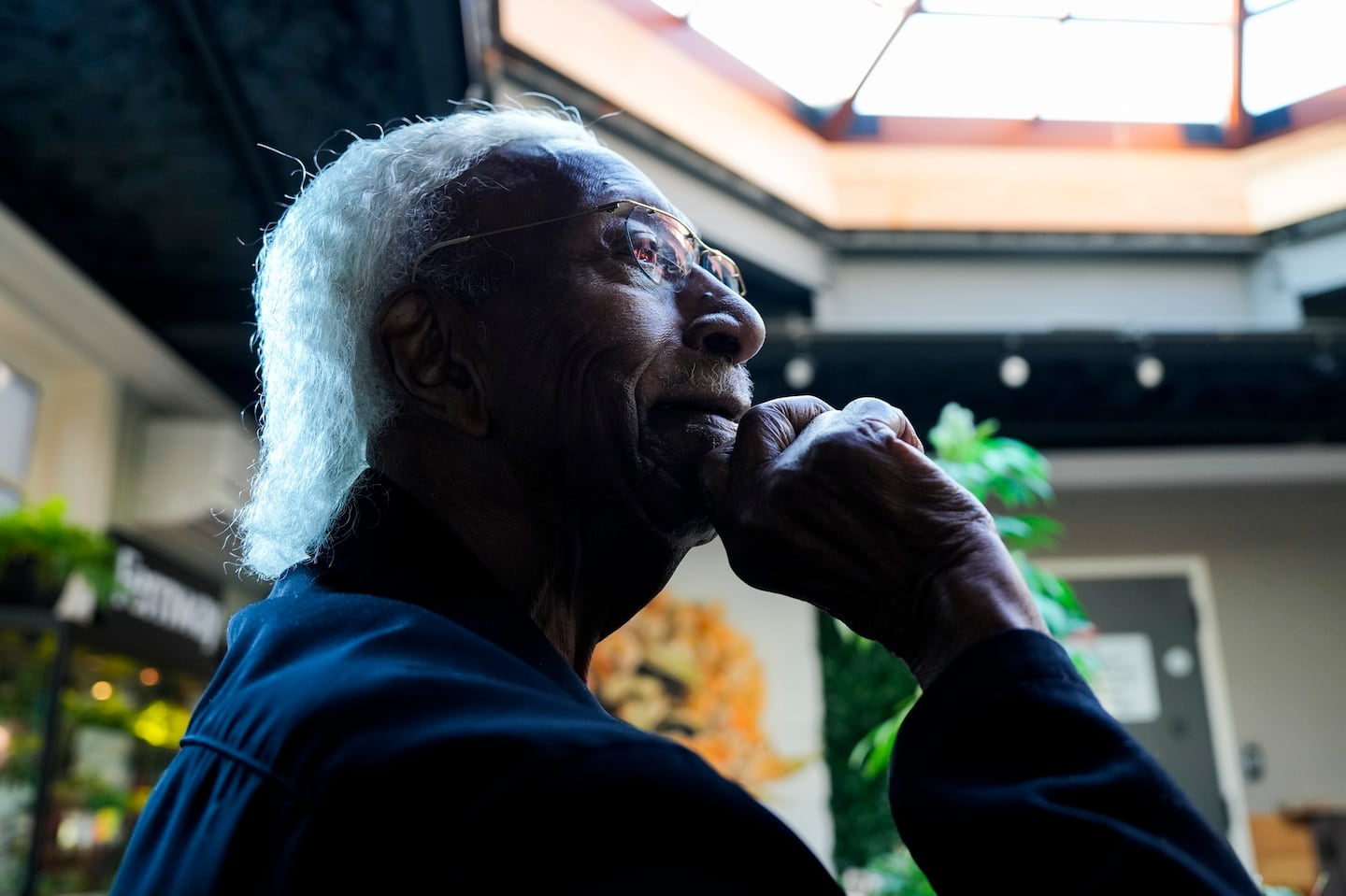 Marvin E. Gilmore Jr. poses for a portrait at his cannabis store, Western Front, in Cambridge on Sept. 16.