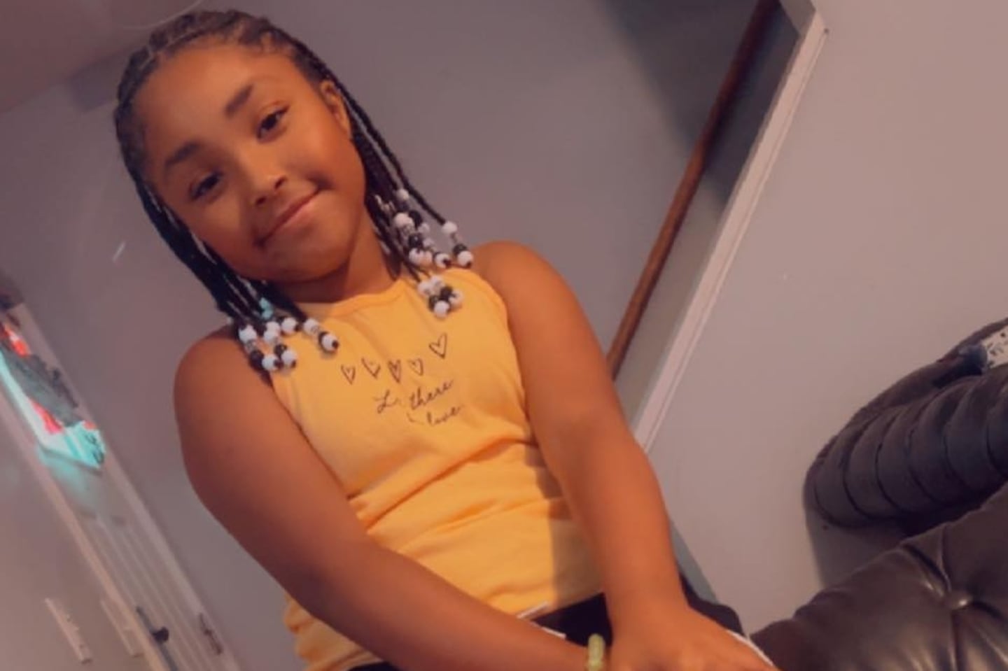 Ny’Eil Pires, 7, was shot in Providence, R.I., as she sat in the back seat of her family's car and later died of her injuries.