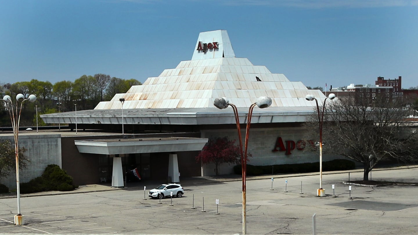 The long-vacant Apex building in Pawtucket, R.I.