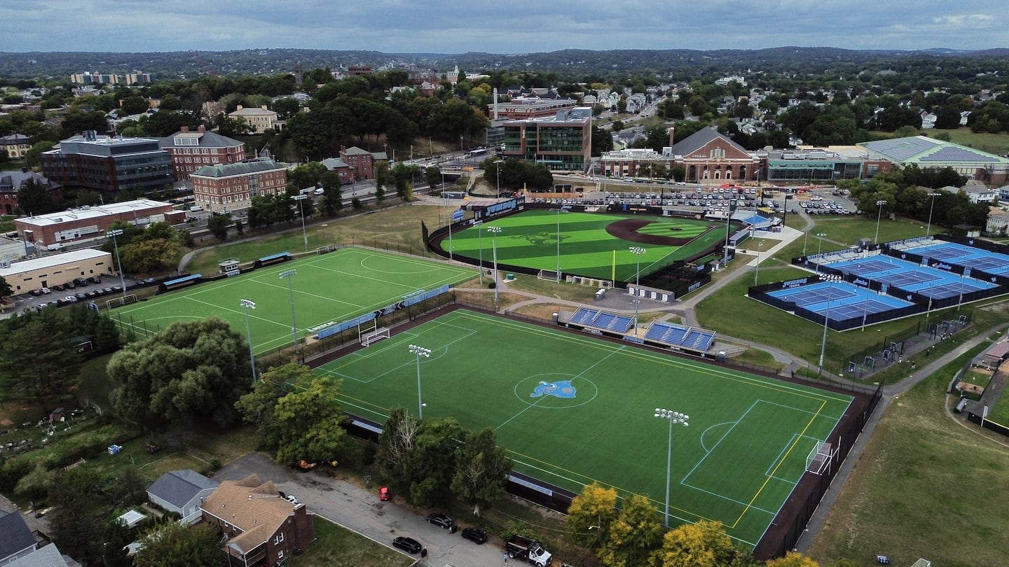 Bello Field at Tufts University.