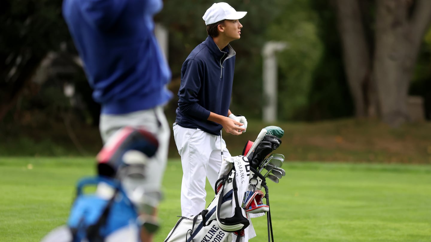 Brookline High senior Ty Ford keeps his focus on the next hole, and staying even keeled whether he hits a good or a slice.