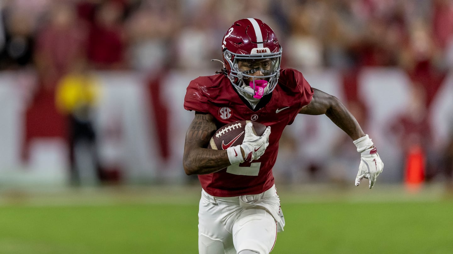 Alabama wide receiver Ryan Williams breaks into the clear on a a 75-yard touchdown that gave the No. 4 Crimson Tide the victory over No. 2 Georgia Saturday night in Tuscaloosa, Ala.