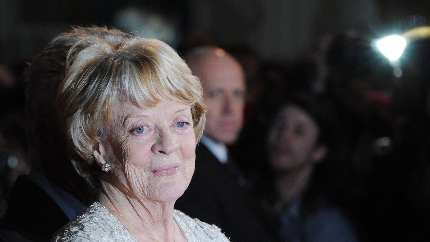 Dame Maggie Smith attends the premiere of "Quartet" during the 56th BFI London Film Festival at Odeon Leicester Square on Oct. 15, 2012, in London.