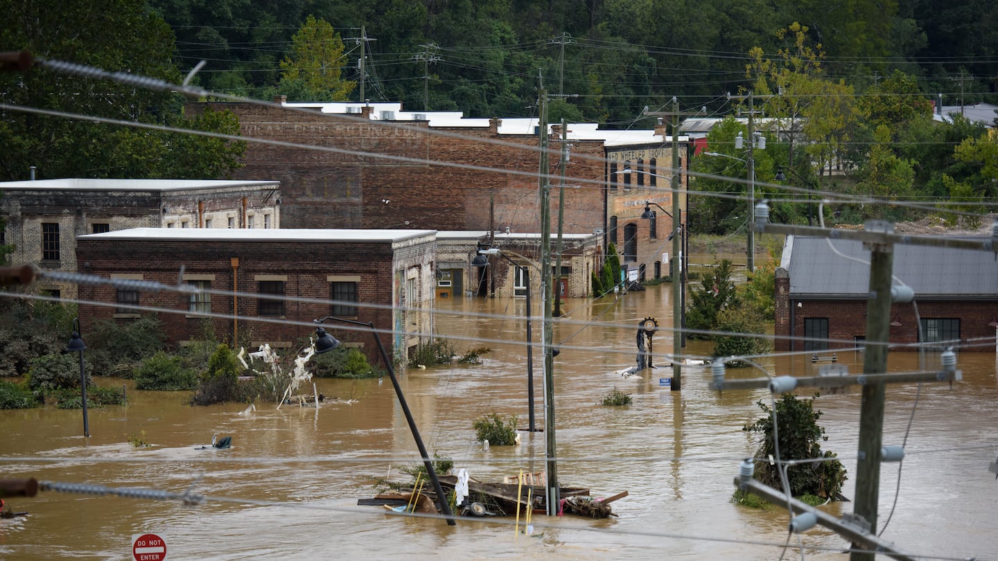 Asheville, N.C., on Saturday after Helene.