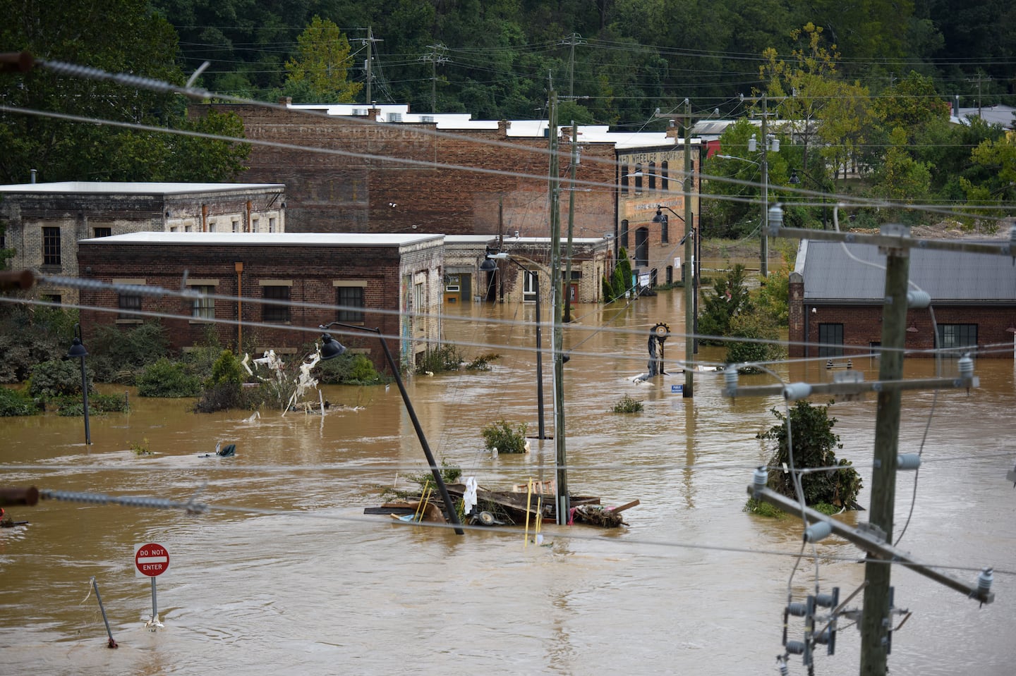 Asheville, N.C., on Saturday after Helene.