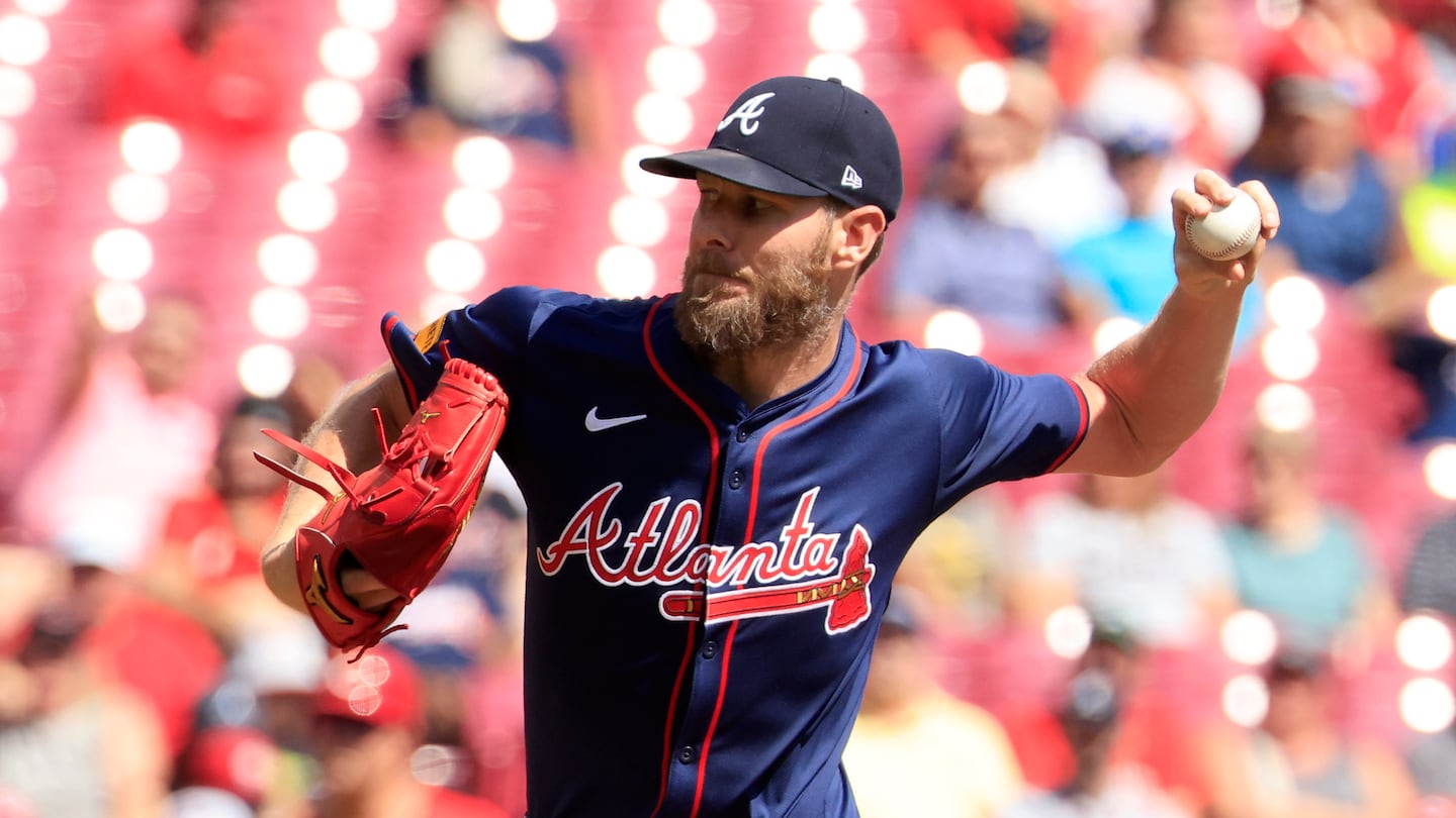 In his last start on Sept. 19, Chris Sale pitched five innings for a win over the Reds.