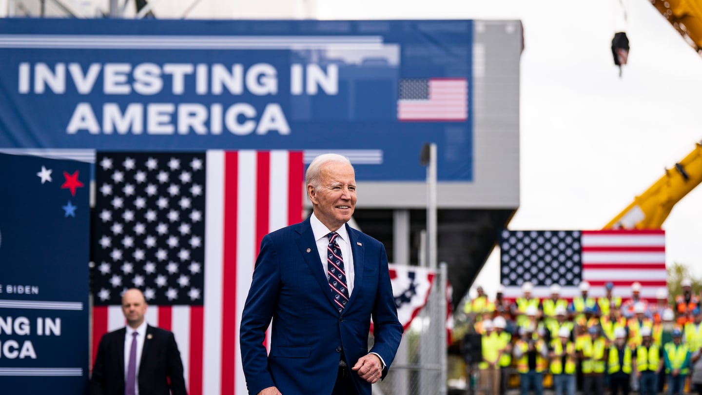 President Biden visited a semiconductor manufacturer in Durham, N.C., in 2023.