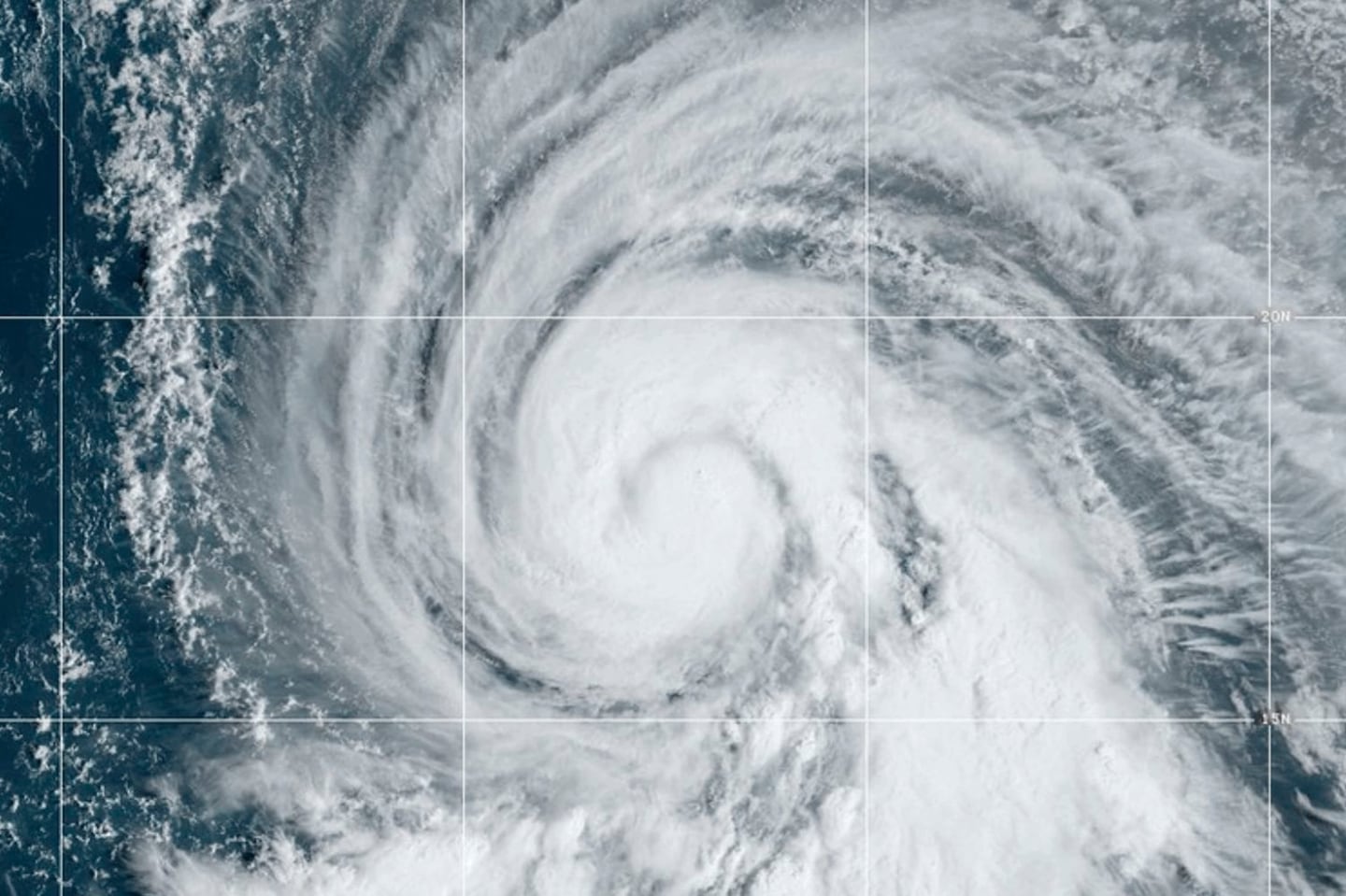 This satellite image shows Hurricane Kirk, Wednesday in the Atlantic Ocean.