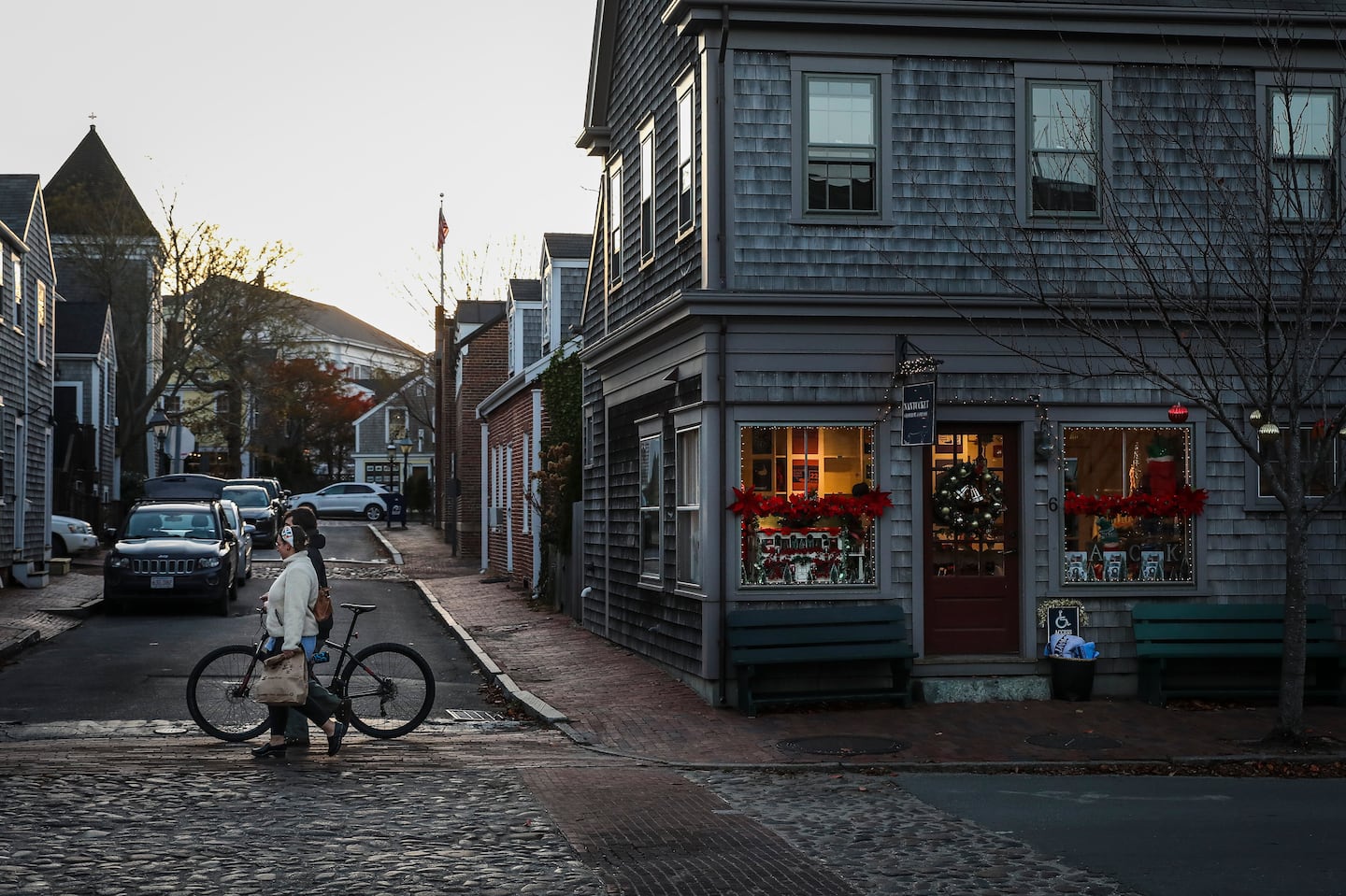 Downtown Nantucket in November 2021.