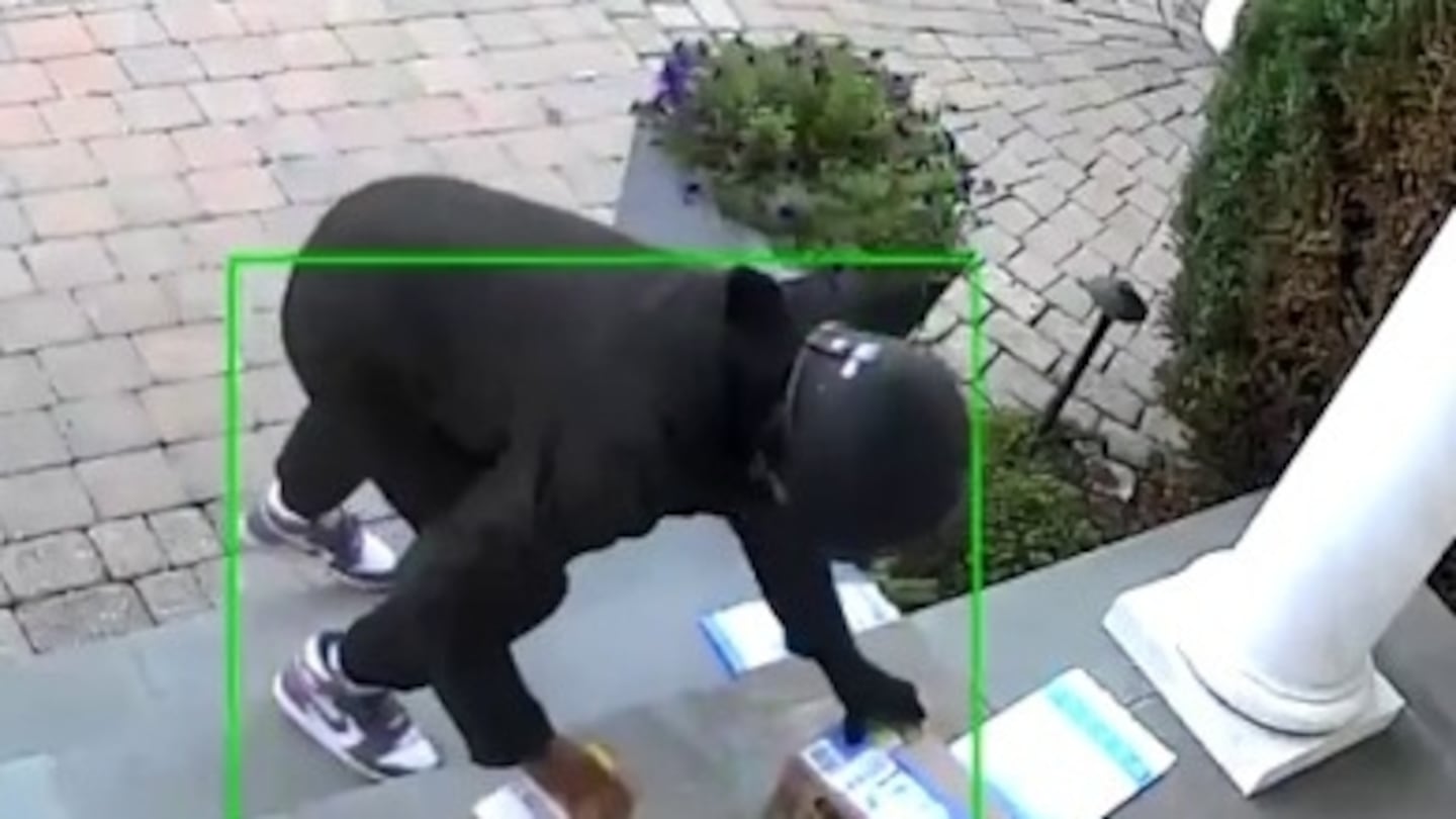 The Weston Police Department released a security camera image of a person who allegedly stole an iPhone 16 within five minutes of its delivery on a porch in the town.