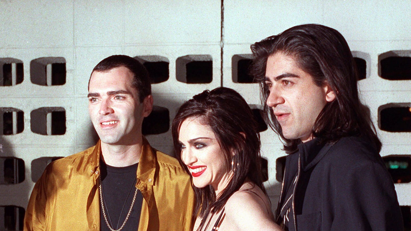 Mr. Ciccone (left) posed with his sister Madonna and director Alek Keskishian after the premiere showing of Madonna's film, "Truth or Dare," in 1991.