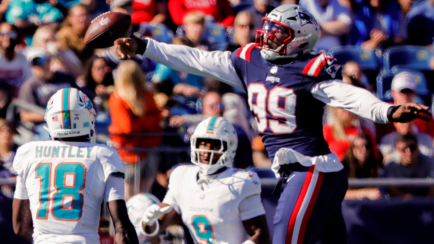 The Dolphins rushed for a season-high 193 yards on 41 attempts against Keion White and the Patriots defense Sunday.