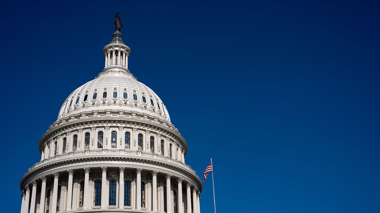 WASHINGTON, DC - SEPTEMBER 9: The dome of the U.S. Capitol on September 9, 2024 in Washington, DC.  Members of the Senate and U.S. House of Representatives returns to the Nation's capitol, following their August recess.