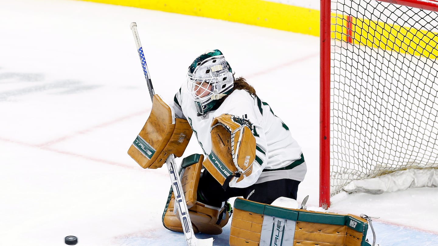 Former Northeastern goaltender Aerin Frankel, who played for PWHL Boston last season, is among the players already signed to a Fleet contract.